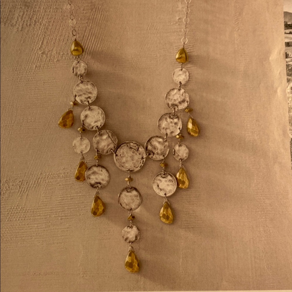 SILPADA Wide Array Necklace Sterling Silver & Brass.
